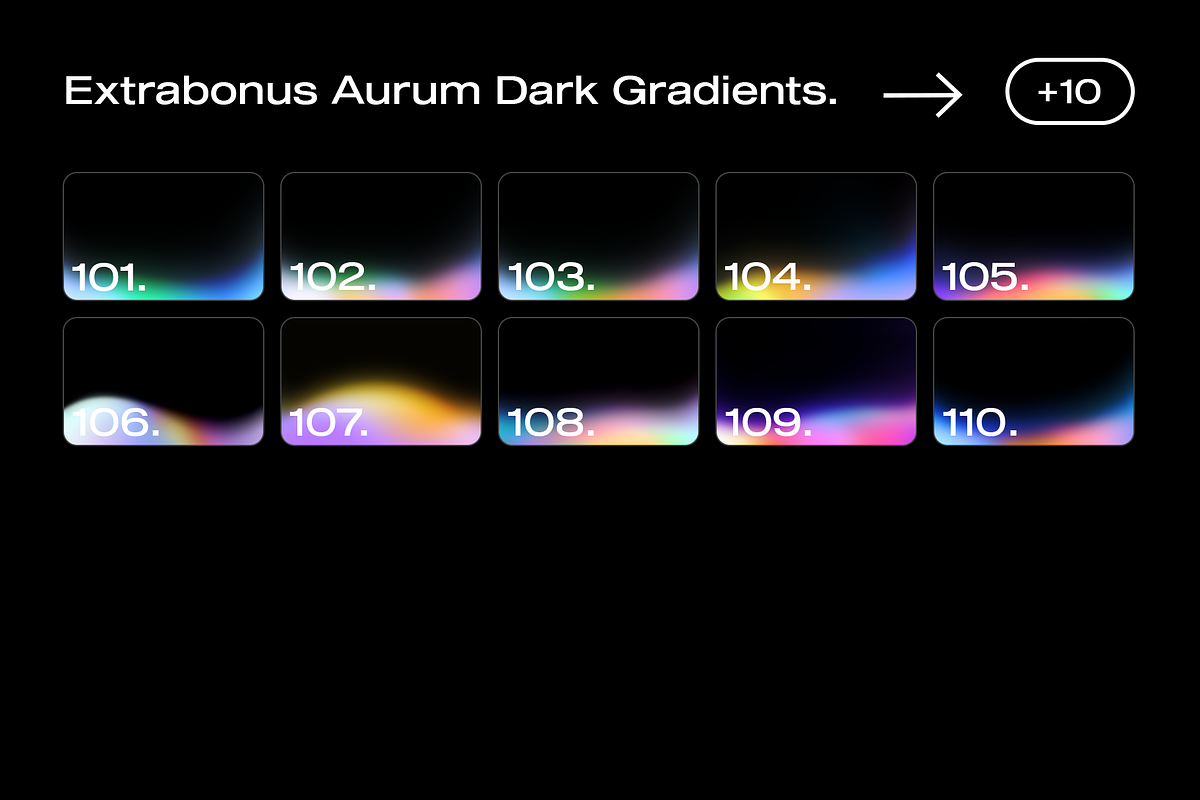 100 Aurum Dark Gradients Collection, a Texture Graphic by Asylab (Photo 7 of 17)