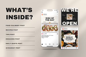 120 Food Instagram Template Canva