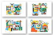 10 Logistics Vector Illustration, an Object Illustration by denayunebgt (Thumbnail 2 of 4)