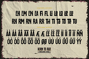 BORN TO RIDE- Weird Display Typeface, a Sans Serif Font by Gassstype (Thumbnail 7 of 8)