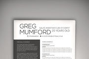 Catwalk CV Template, a Resume Template by Valeur Design (Thumbnail 1 of 4)