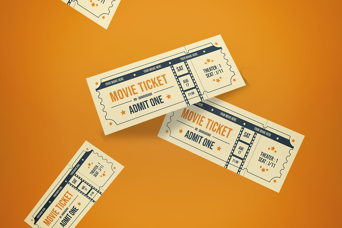 Ticket Movie Festival, a Card Template by graphicook (Photo 3 of 3)