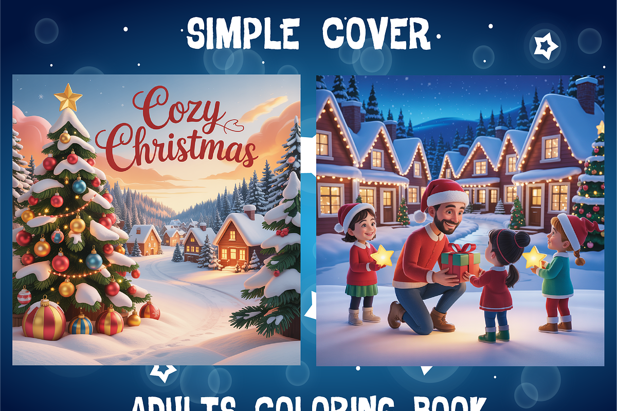 Cozy Christmas Cute & Comfy Coloring, an Animal Illustration by Design Zone (Photo 3 of 5)