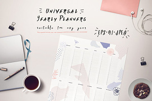 8 Yearly Planners