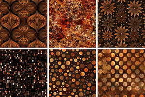 Brown Shimmers Seamless Patterns