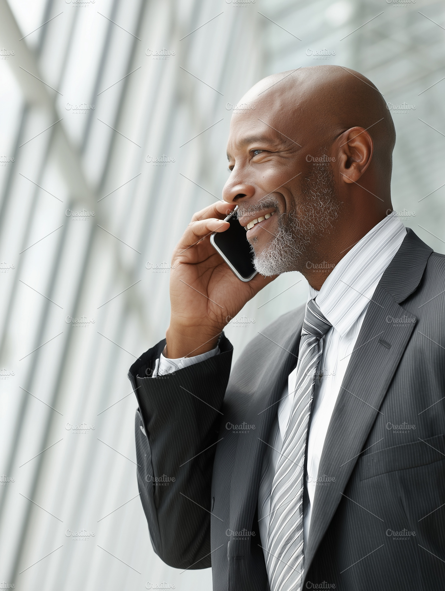 Confident mature black businessman, a Business Photo by MistyDay