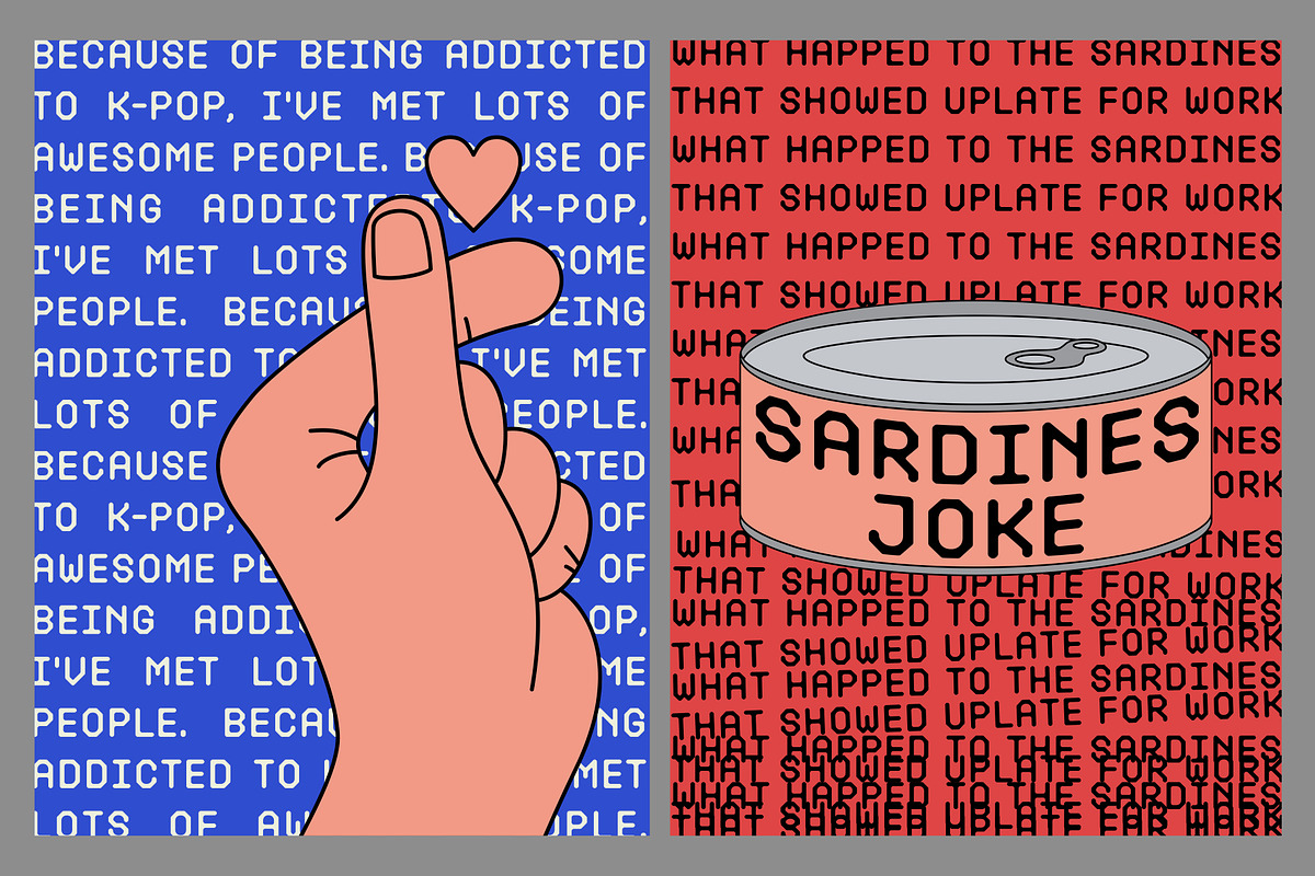 SP MONORIUM MODULAR FONT + DINGBAT, a Sans Serif Font by Sup.Port Studio (Photo 4 of 11)