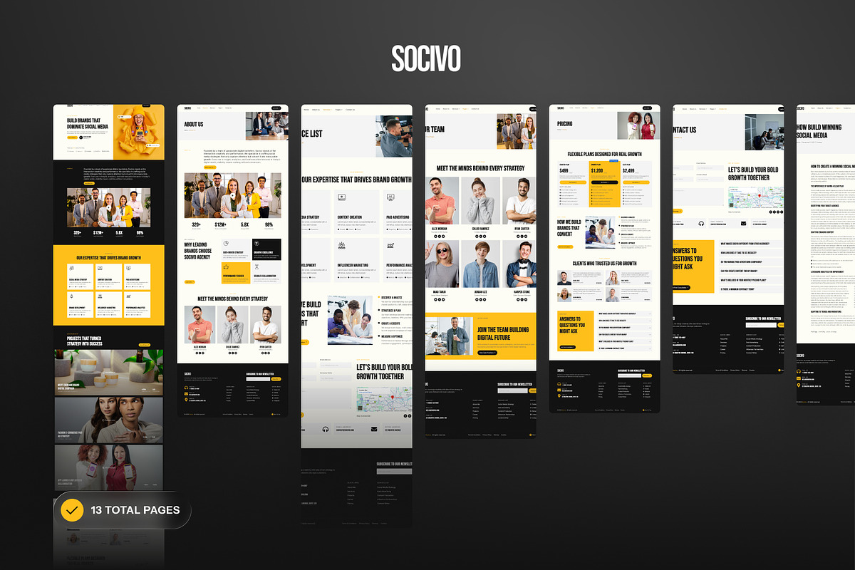 Socivo - Social Media Marketing, a WordPress Template by SLAB! Design (Photo 4 of 5)