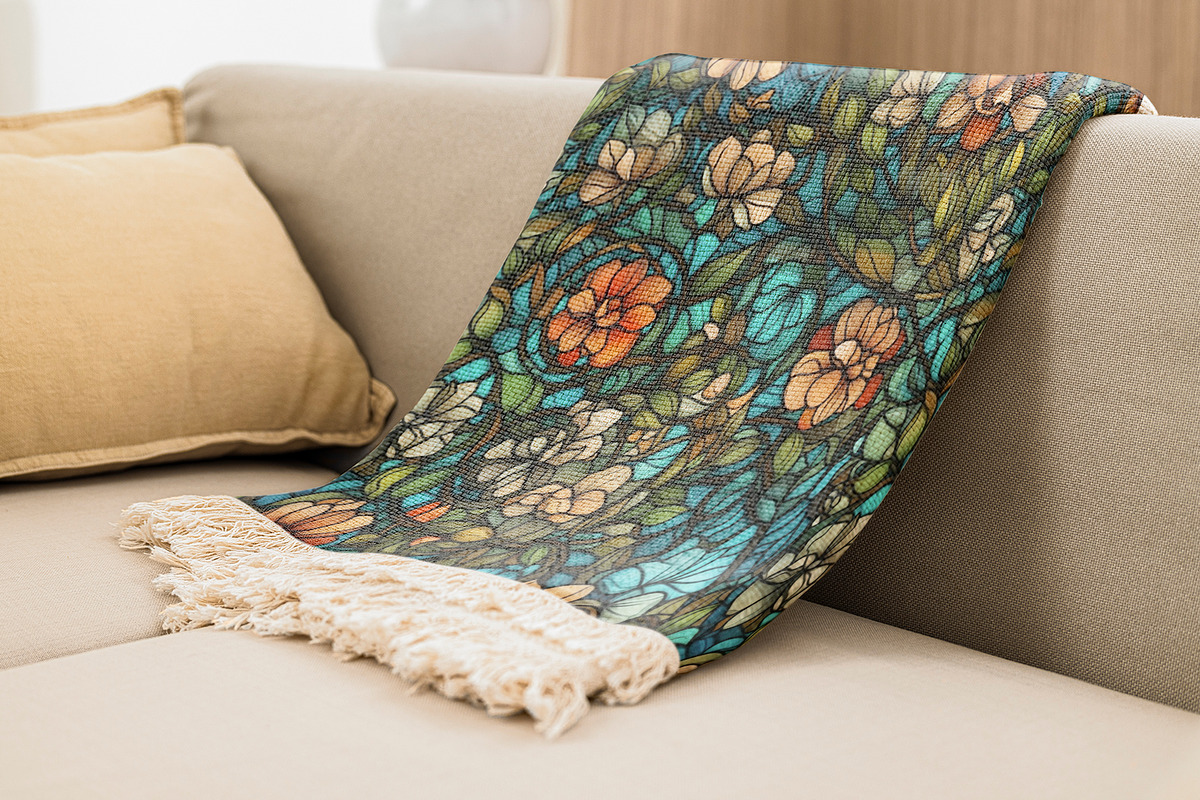Rosette - Seamless Stained Flowers, a Pattern Graphic by Pixel Perfect Patterns (Photo 5 of 11)