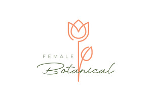 rose flower plant feminine logo, a Branding & Logo Template by devastd