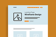 Modern Landing Page Wireframe, a Landing Page Template by MightyDesign (Thumbnail 2 of 9)