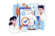 10 Medical Anamnesis Consultation, a Healthcare Illustration by denayunebgt (Thumbnail 4 of 4)