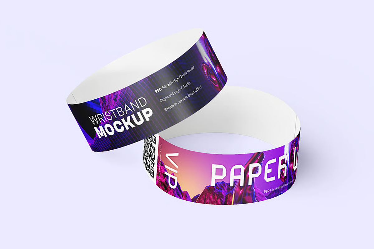 Wristband Mockup - Paper Event Band, a Mockup by graphicsauce (Photo 2 of 4)