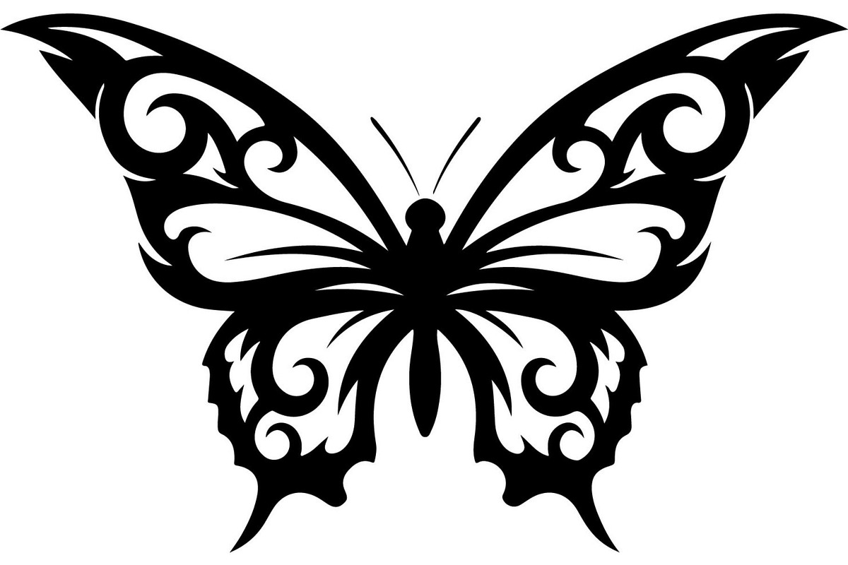 Elegant Butterfly Silhouette, an Object Graphic by Designer_Momina (Photo 16 of 18)