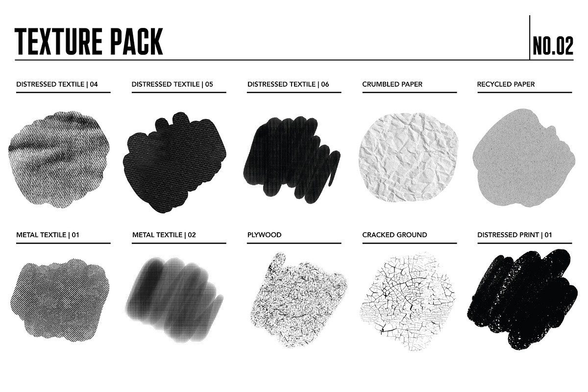 Procreate Texture Brush Pack 02, a Brush Add-On by Quiver Supply Co. (Photo 8 of 9)
