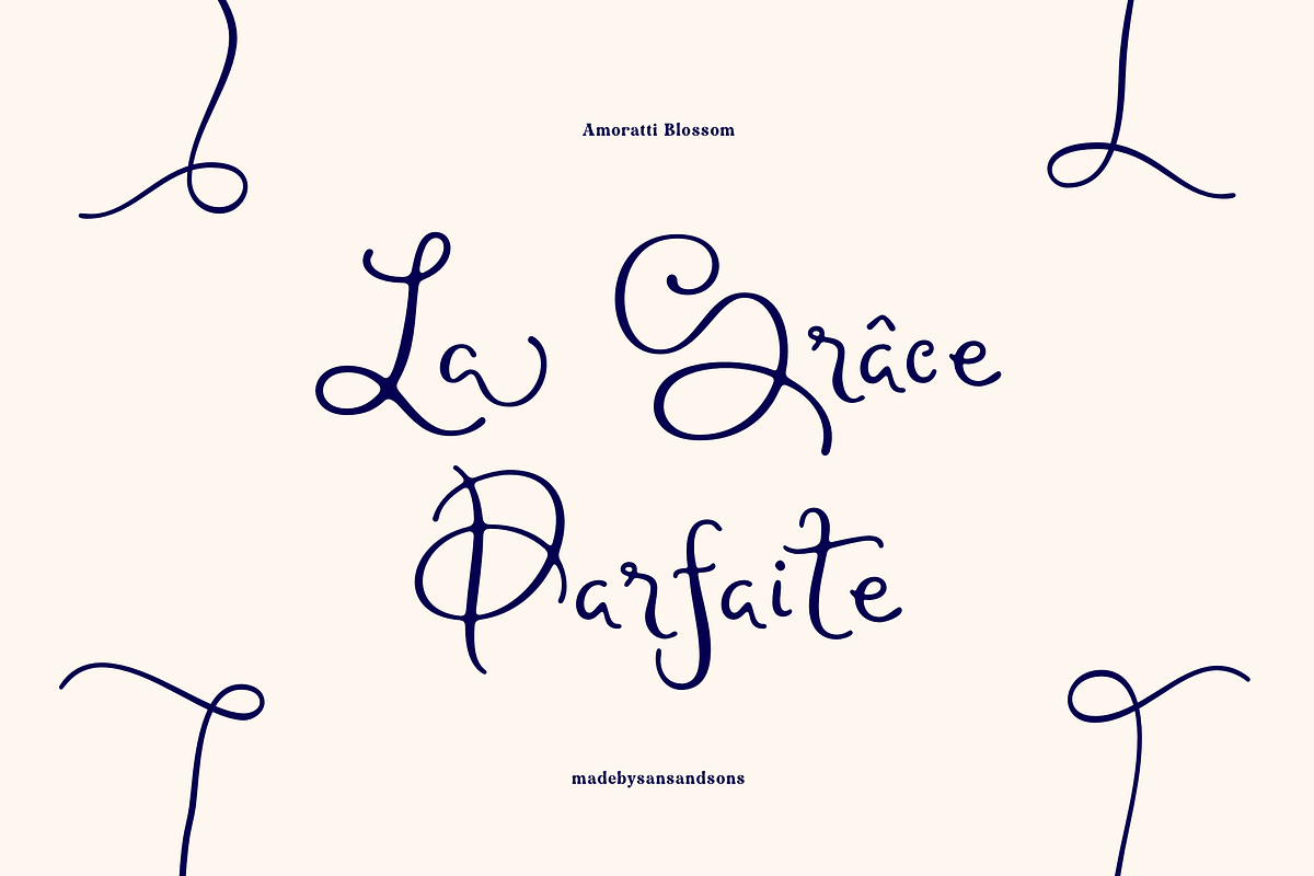 Amoratti Blossom, a Script Font by Sans & Sons (Photo 6 of 9)