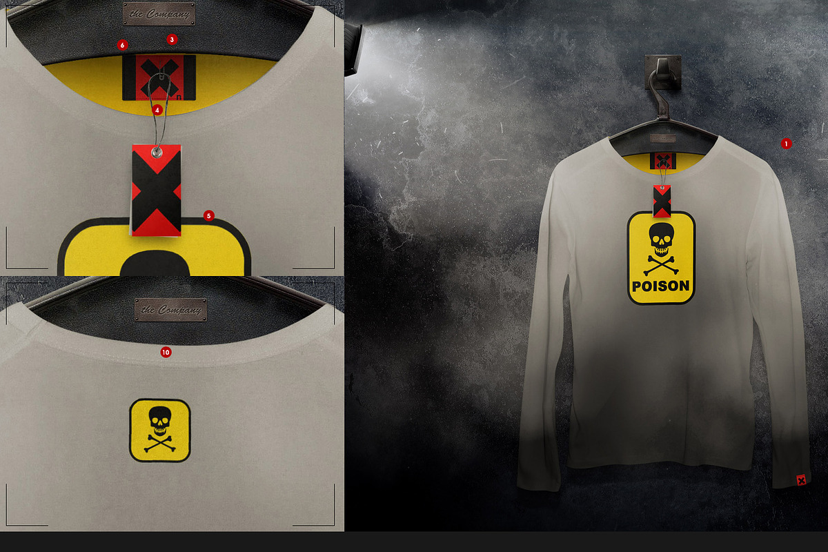 Longsleeve On 5 Stages Mock-up, a Hoody Mockup by Mocca Mockups Store (Photo 18 of 72)