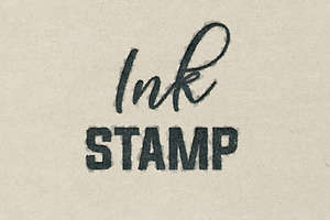 INK STAMP Distressed Text PSD Effect