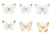 watercolor butterfly clipart, an Illustration by CreationArt (Thumbnail 5 of 5)