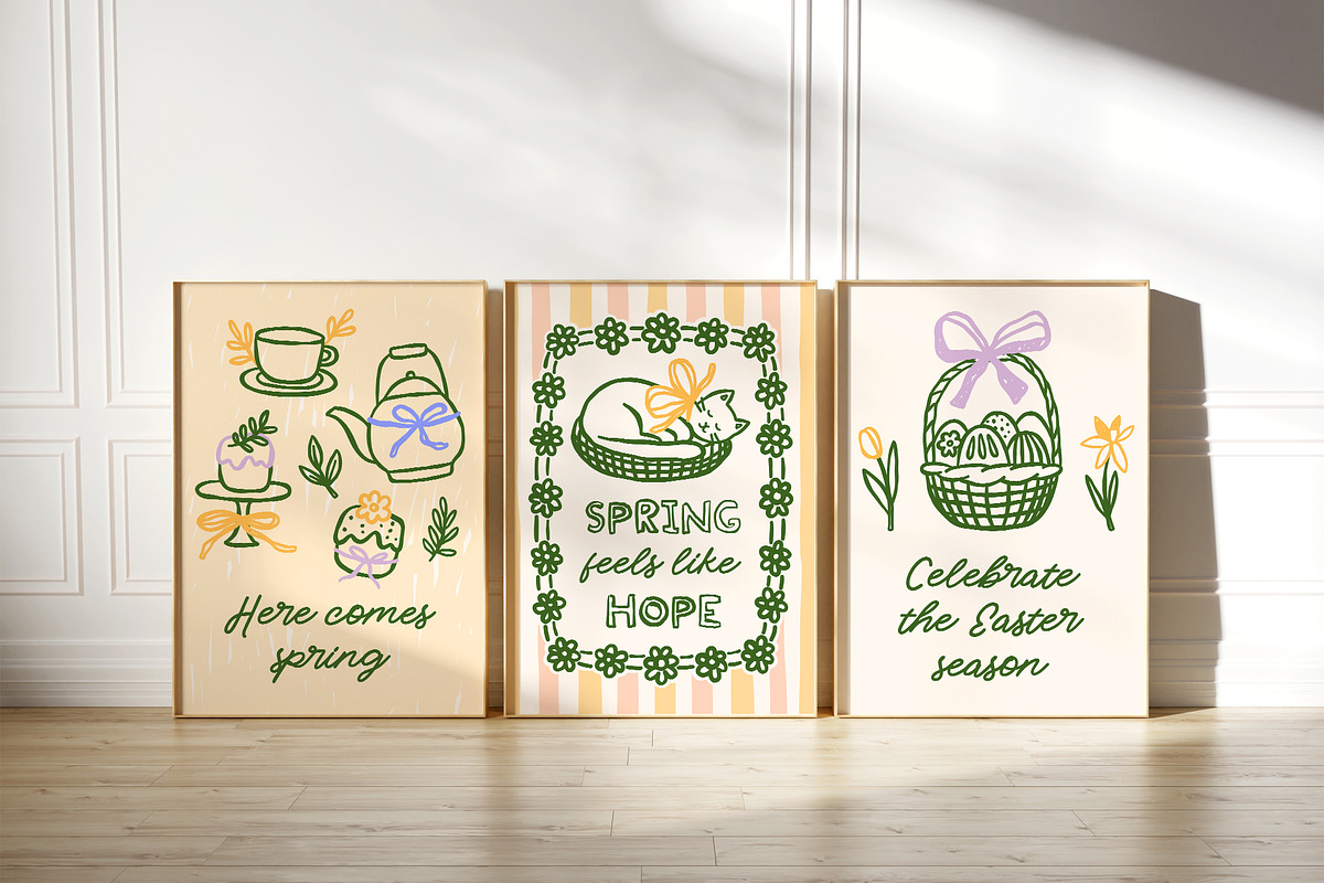 Spring Easter Cottagecore Graphic, an Object Graphic by ArtFM (Photo 3 of 13)