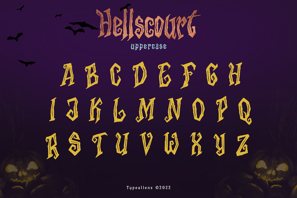 Hellscourt, a Font by ilhamtaro (Photo 7 of 10)