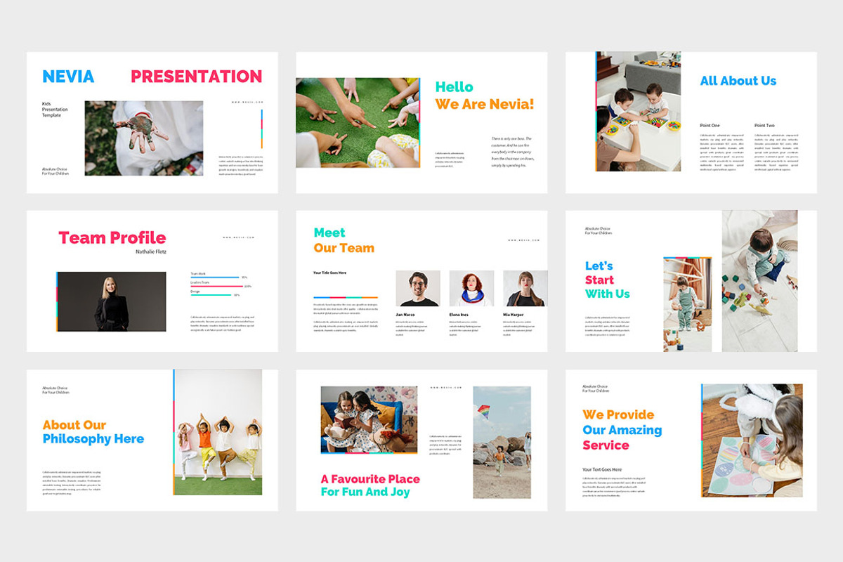 Nevia : Kids Google Slides, a Presentation Template by Punkl Camp (Photo 2 of 9)