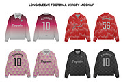 Long Sleeve Football Jersey Mockup, a Shirt Mockup by Irhasalfahad (Thumbnail 3 of 7)