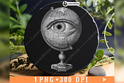 Globe Eye Watcher Geography World, a Background Graphic by LaseredNinja (Thumbnail 2 of 7)