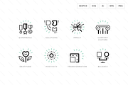 Business value icons, an Outline Icon by Vineta Rendon (Thumbnail 5 of 7)