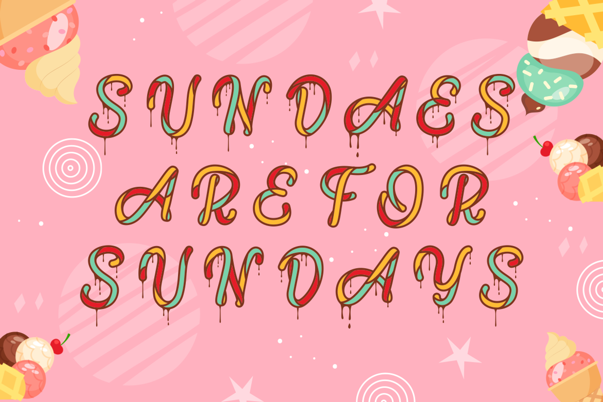 Coral Cascade - Display Font, a Font by PutraCetol Studio (Photo 3 of 11)