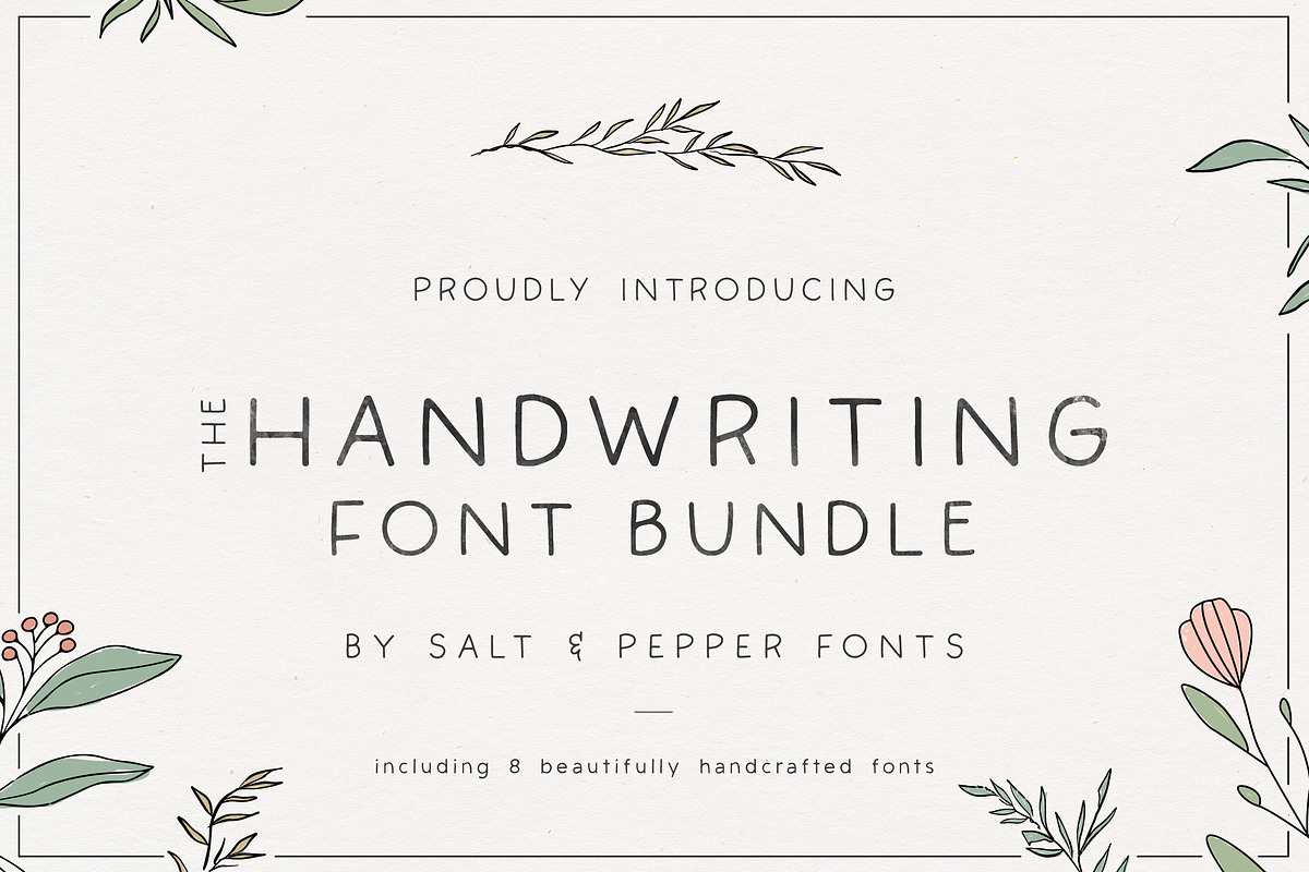 The Handwriting Font Bundle, a Sans Serif Font by Salt & Pepper Designs (Photo 1 of 12)