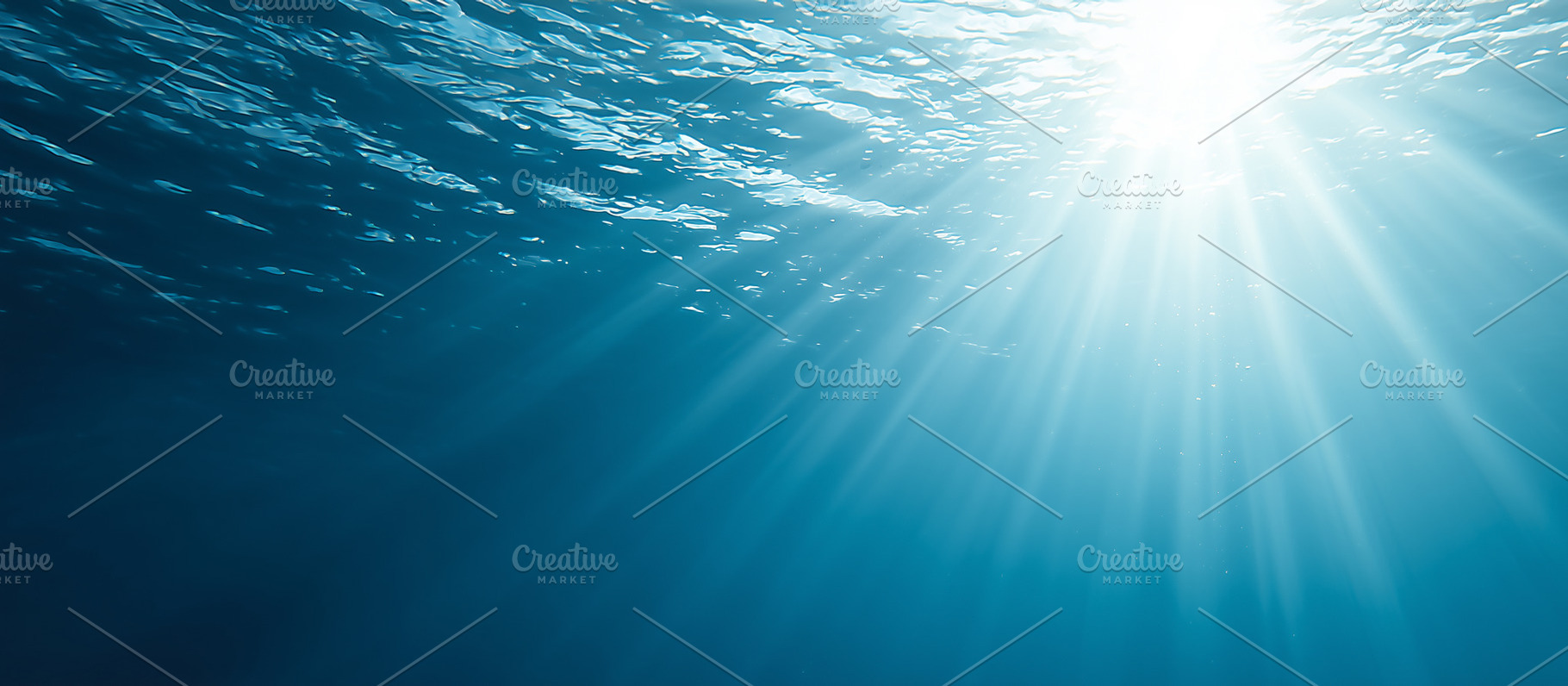 Peaceful underwater scene with sun, a Nature Photo by MistyDay