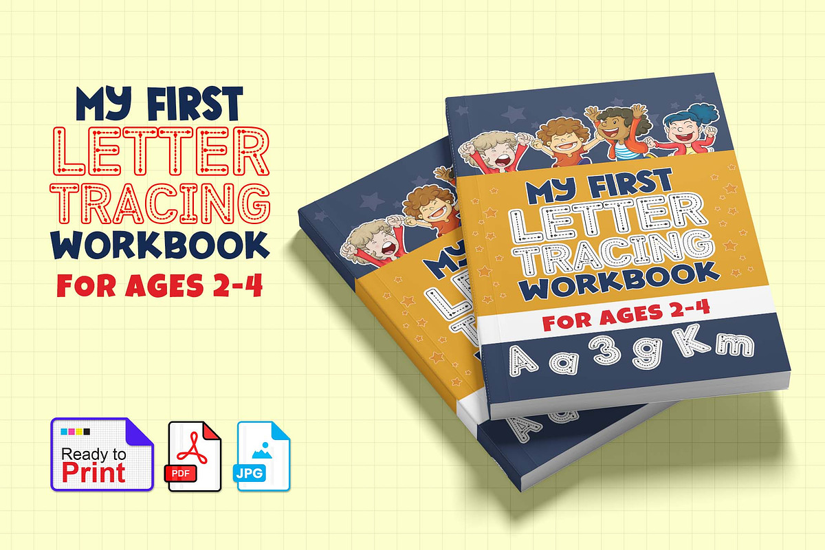 Letter Tracing Workbook for Ages 2-4, a Stationery Template by Graphic Template (Photo 1 of 3)