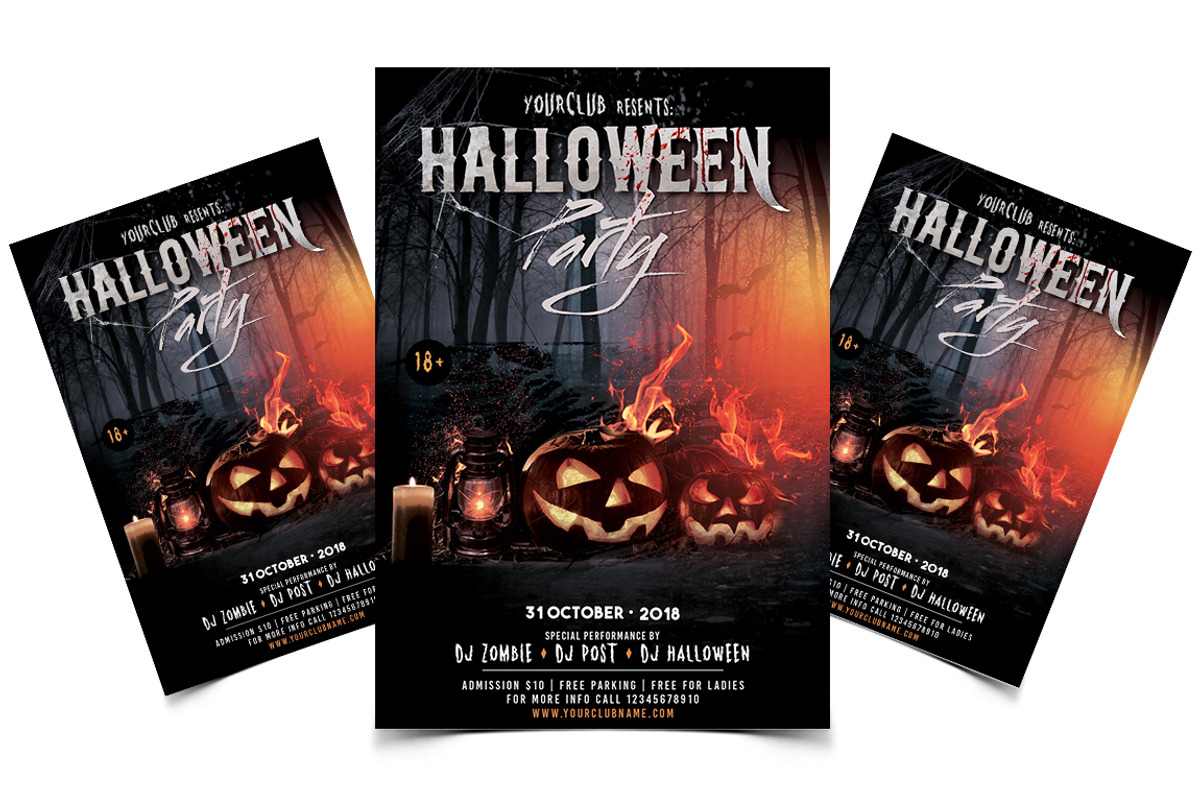 Halloween Event - PSD Flyer Template, a Flyer Template by Ronita Shkodra