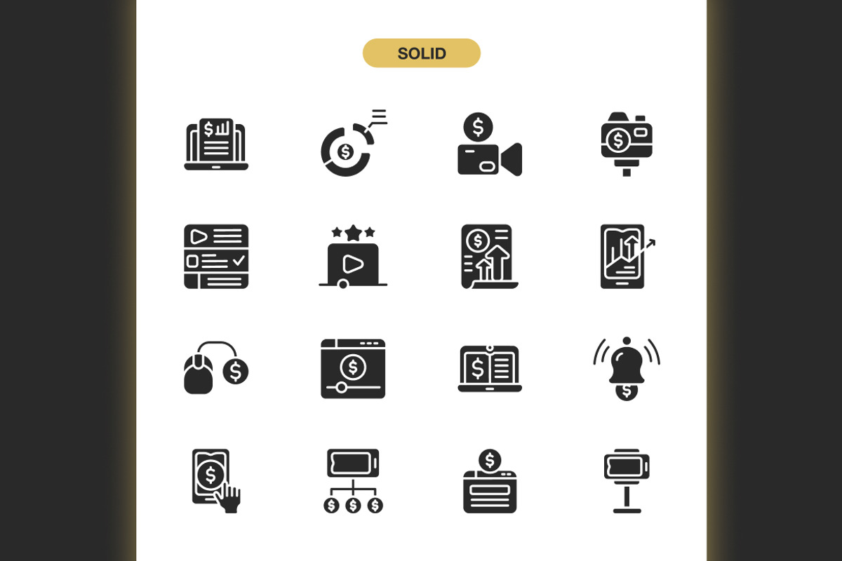 Monetization Icons, an Icon by Spacepixel Creative (Photo 3 of 3)