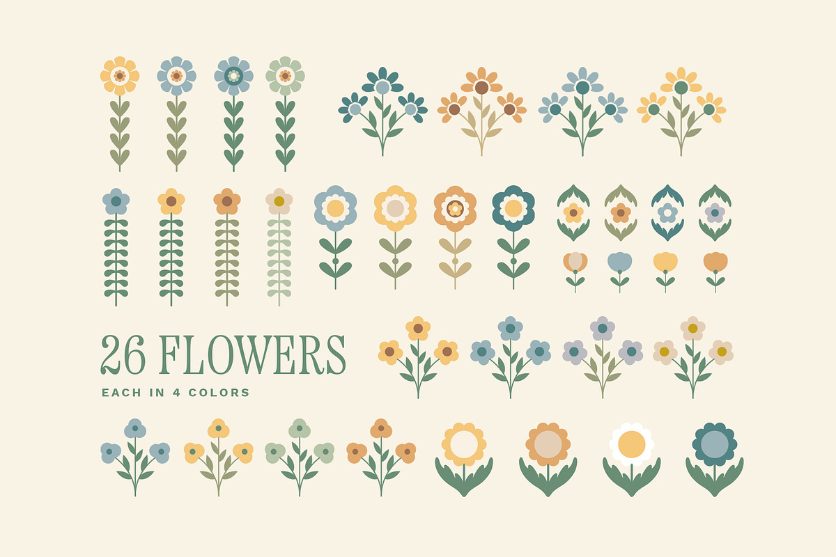 Blossom - Earthy Patterns & Shapes, a Pattern Graphic by Basia Stryjecka (Photo 24 of 33)