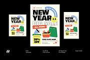 Playful New Year Sale Flyer, a Flyer Template by Neermana (Thumbnail 1 of 4)