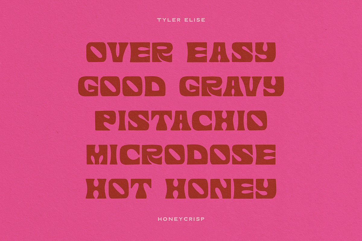 HONEYCRISP by Tyler Elise, a Font by tylerelise (Photo 3 of 6)