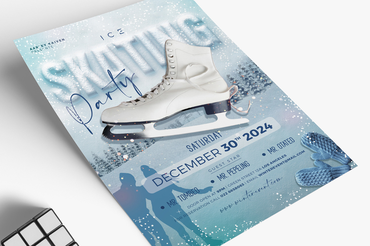 Ice Skating Flyer, a Flyer Template by Aarley Kaiven (Photo 1 of 2)