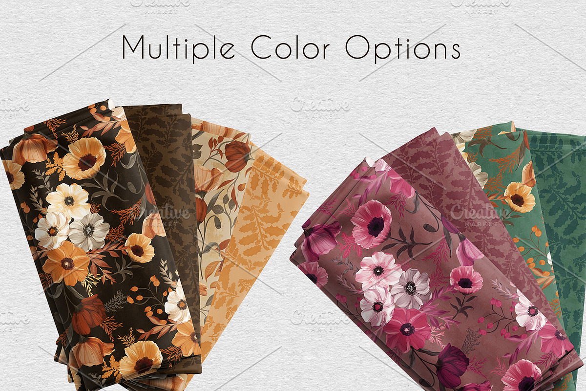 Autumnal Elegance pattern collection, a Pattern Graphic by Nora Gad (Photo 14 of 19)
