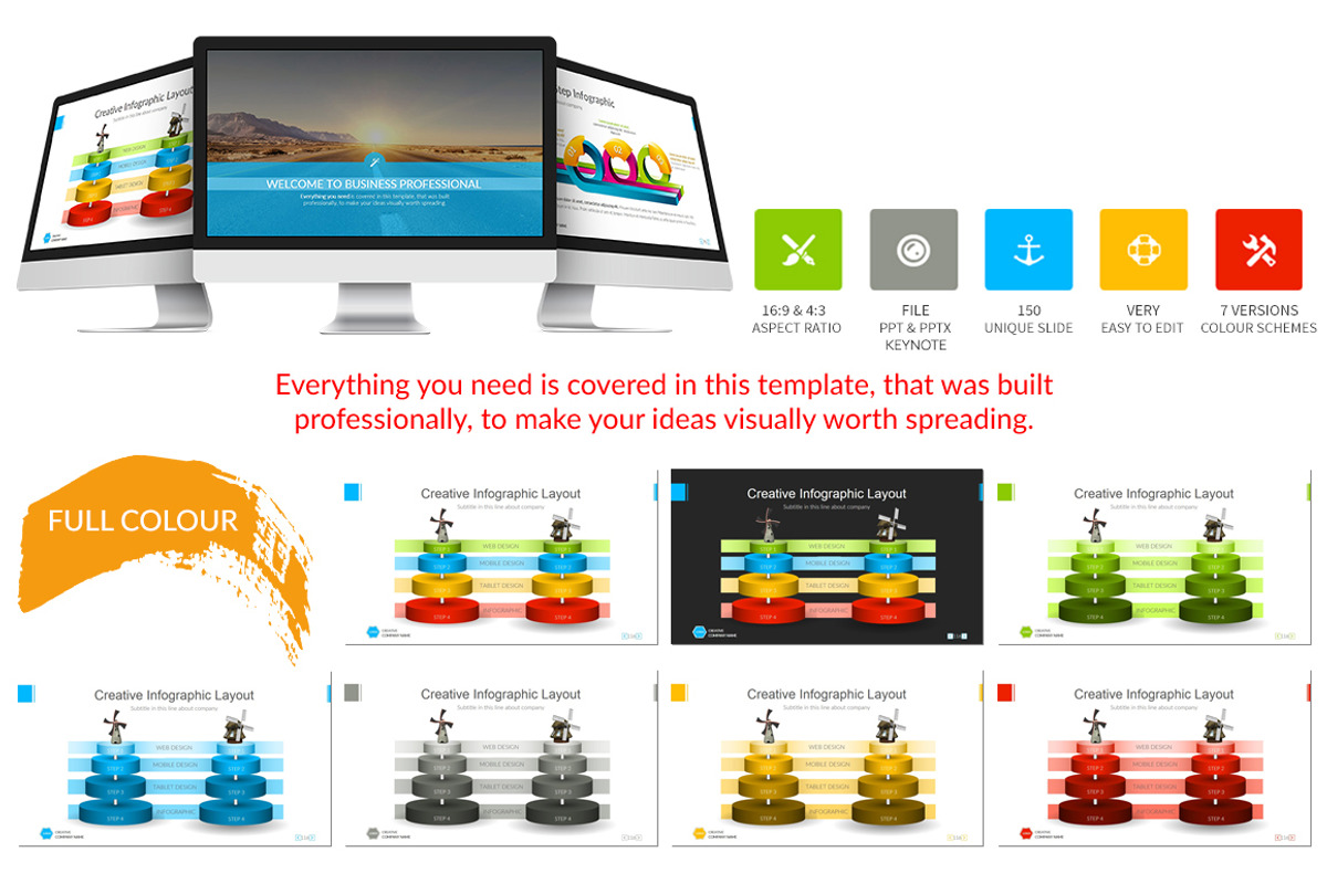 Professional Presentation Template, a Presentation Template by UniqueStudio (Photo 2 of 13)