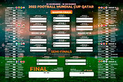 World Soccer Cup Qatar 2022 Schedule, a Flyer Template by MadridNYC (Thumbnail 1 of 3)