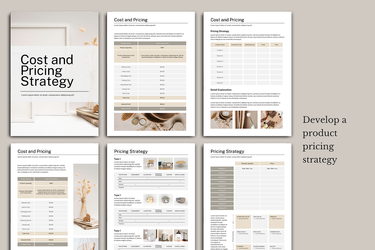 Business Plan Template Canva - Beige, a Presentation Template by PayuStudio (Photo 6 of 10)