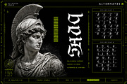 Dark Hermes Typeface, a Blackletter Font by alit design (Thumbnail 12 of 18)