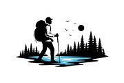 Nature Landscape Silhouette Vector B, an Illustration by Designer_Momina (Thumbnail 8 of 51)