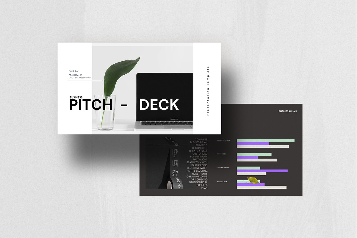 Business Pitch Deck PowerPoint, a Presentation Template by Studio Industry (Photo 2 of 11)