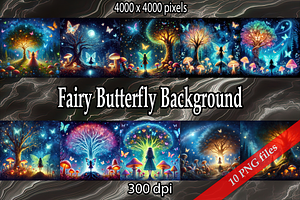 Fairy Butterfly Background