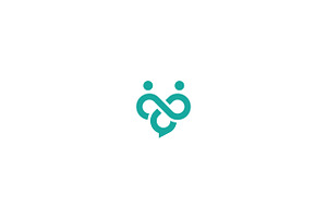 Modern Infinity Chat Logo, a Graphic by arhabib