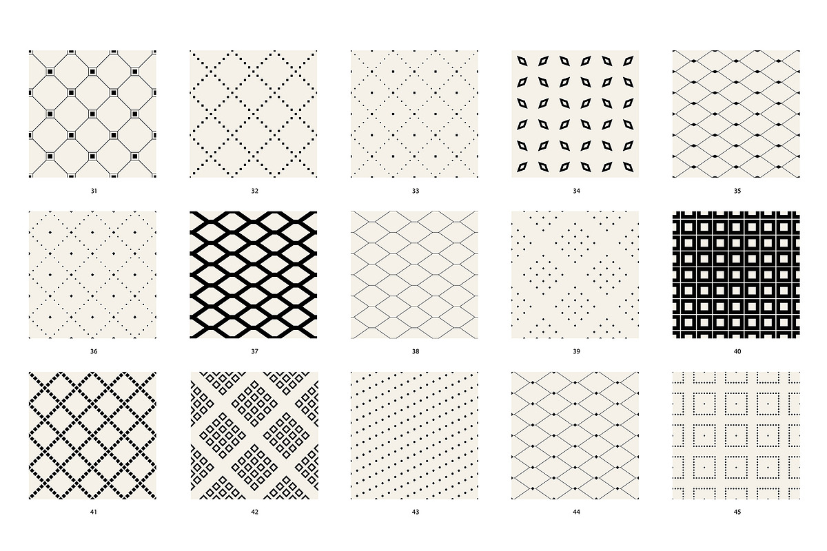 Essential Bundle. Seamless Patterns, a Pattern Graphic by Curly_Pat (Photo 6 of 13)