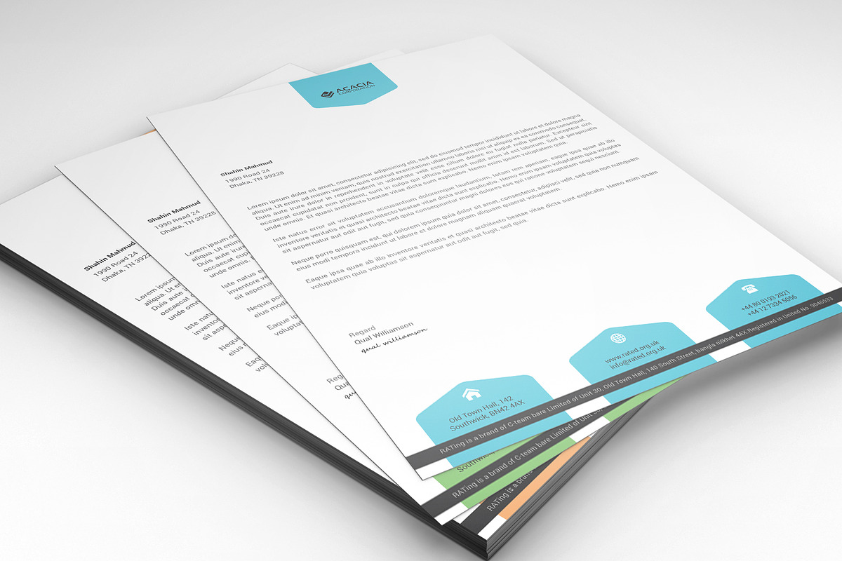 10 Letterheads (Bundle) Only $29, a Stationery Template by DesignGhar (Photo 2 of 11)